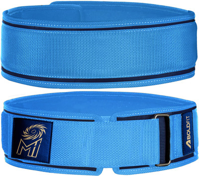 BOLDFIT Gym Belt for Men Weight Lifting Belt Gym Exercise Belt Deadlift Workout Waist Weight Lifting Belt(Blue)