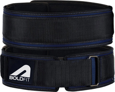 BOLDFIT Gym Belt for Men Weight Lifting Belt Gym Exercise Belt Deadlift Workout Waist Weight Lifting Belt(Black)