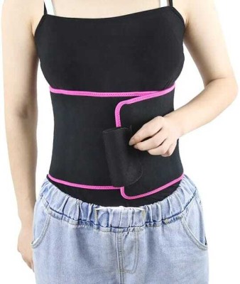 SemQ Support Belt (Waist & Back Support) - For Men & Women Abdominal Belt (pink ) Back / Lumbar Support(Black)
