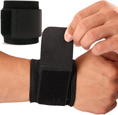 Leosportz 1 pair wrist support wrist wrap Wrist Support(Black)