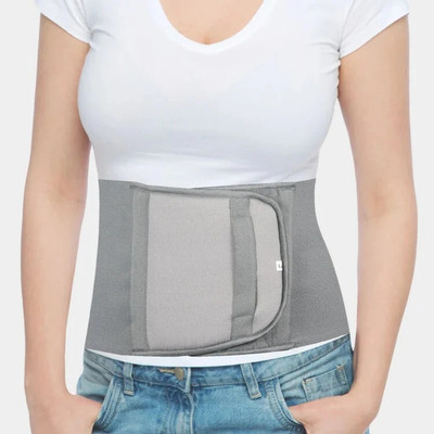 Oliver Abdominal belt after delivery for tummy reduction/surgery tummy reduction Abdominal Belt(Grey)