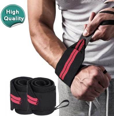 FFive 21 Wrist Support Band for Gym Workout & Weightlifting for Men & Women Supporter(Red, Black)