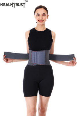 ShagunenterPRIc A45KF-Lumbar Sacral LS belt Waist Belt for Men & Women Back Pain Relief Back / Lumbar Support(Grey)