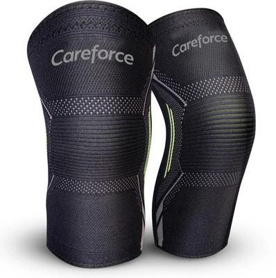 Careforce - The Force Behind Your Health knee cap for men women knee support brace band sleeves wrap for knee pain relief Knee Support(Black)