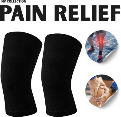 NV COLLECTION Multi-Layered Knee Support for Maximum Absorption Knee Support(Black)