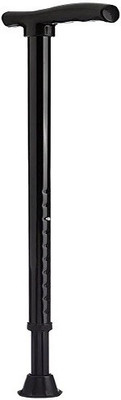 A1CARE Walking Stick L Type,Black-Universal Size Hand Support(Black)