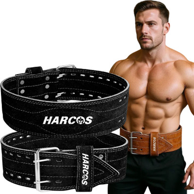HARCOS Real Leather Power Lifting gym belt backPain support & Squatting Fitness No Tear Abdominal Belt
