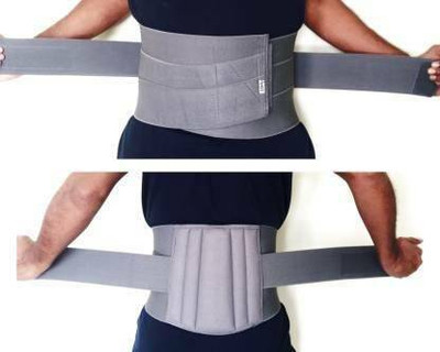 PARISILL Lumbo Sacral (L.S Belt) Corset- Back Pain Belt Waist Support Waist Support Abdominal Belt(Grey)