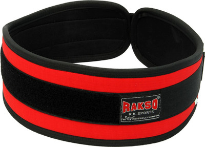 HouseOfCommon Weight lifting Gym Belt Workout For Men and Women RED Back / Lumbar Support