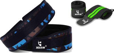 XSAW Weight Lifting Belt Combo Wrist Band Light (Small) Back & Abdomen Support Weight Lifting Belt