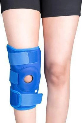 HouseOfCommon Hinged Open Patella Stabilizer Knee Brace for Arthritis, Pain Relief Knee Support(Blue)