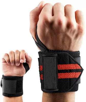 APAC Professional Wrist Wrap Band , Wrist Strap For Gym and Fitness(Red,Black) Wrist Support(Multicolor)