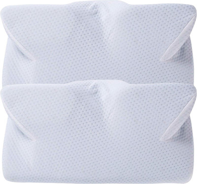 Fazista || Orthopedic Memory Foam Cervical Pillow - Medium - Pack of 2 Cervical Pillow(White)