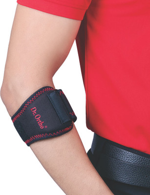 Dr. Ortho Tennis Elbow Support for Gym & Sports, Golfers Support Band with Compression Pad Elbow Support