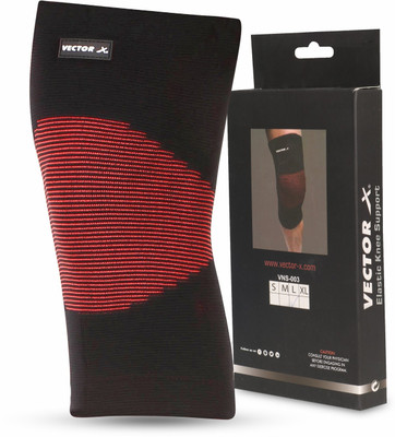 VECTOR X VNS-003-S Knee Cap for Pain Relief, Sports, Gym, Exercise, Running for Men Knee Support(Black)