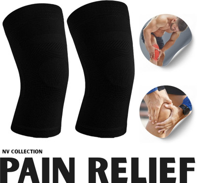 NV COLLECTION Joint Pain Comfort Sleeve for Knees Knee Support(Black)