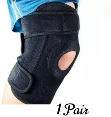 Mulkraj Ortho Knee Support(Men and Women) (Black)-63 Knee Support(Black)