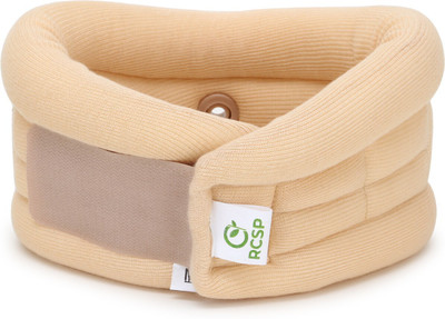 RCSP Soft cervical collar for neck support for pain relief men and women skin M Neck Support(Beige)