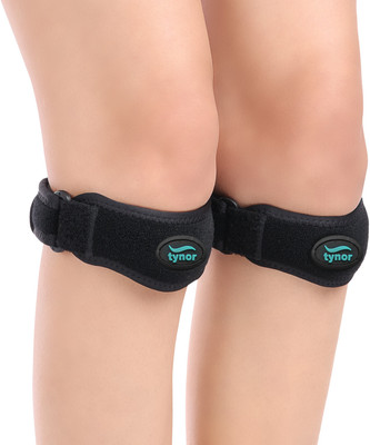 TYNOR Patellar Support Pro, Black, Universal, 1 Pair Knee Support(Black)