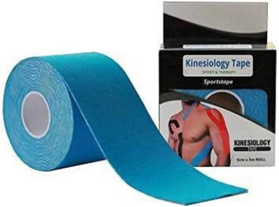 Frackson Waterproof Kinesiology Tape. Sports & Therapy (5 m X 5 cm) Latex Free Breathable Kinesiology Tape(Blue)