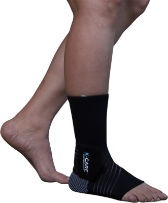 Kcare Ankle Support W/Binder | Ankle Brace/Band with Elastic Strap for Ankle Pain Ankle Support(Black)