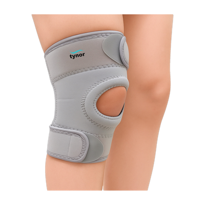 TYNOR Knee Support Sportif (Neo), Grey, XL, 1 Unit Knee Support(Grey)