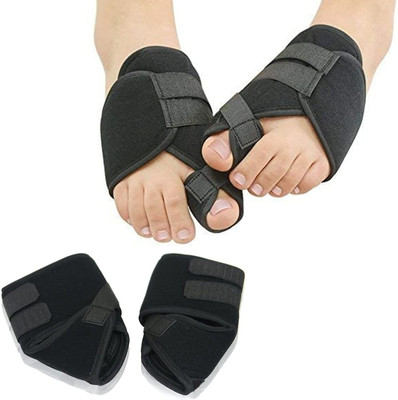 Horianzo Toe Corrector Bunion Splint Hallux Valgus hammer straightener Toe protector Splints(Black)