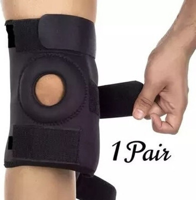 Mulkraj Ortho Mulkraj-Fitness KNEE CAP SUPPORT FOR MEN AND Knee Support (Black)-18 Knee Support(Black)
