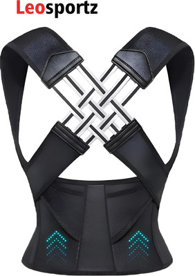 vyzoe Adjustable pro elastic posture compression support Posture Corrector(Black)