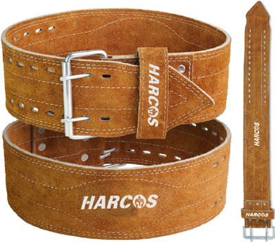 HARCOS Real Leather Power Lifting gym belt backPain support & Squatting Fitness No Tear Abdominal Belt