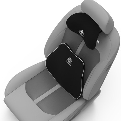 HouseOfCommon Mivi Slim Car Backrest and Neck Rest Memory Foam Support Pillow Combo Posture Corrector