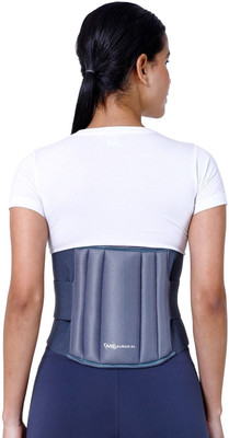 PROURBAN Lumbo Sacral Support Belt (Waist & Back Support) - For Men & Women, Fabric Back Back / Lumbar Support(Grey)