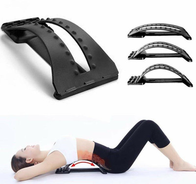 FITRONYX Back Stretcher Spinal Pain Relieve Lumbar Support Back / Lumbar Support(Black)