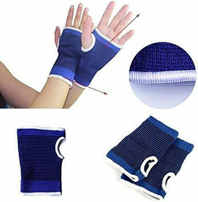 FlyTouch Wrist Hand Support Glove Elastic Brace Sleeve Sports Bandage Gym Wrap C Hand Support(Blue)