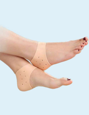 Events Framer A1-Silicone Gel Heel Socks for Swelling and Pain Relief-A41 Heel Support(Beige)