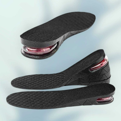 asija makeovers Best quality Height Increase Insole 3-Layer Shoe Lifts Elevator Shoes Insole Ankle Support(Black)