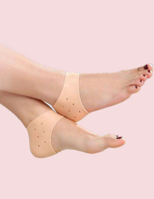 Events Framer A1-Silicone Gel Heel Socks for Swelling and Pain Relief-A4 Heel Support(Beige)