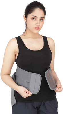 Mulkraj Ortho Lumber Sacral Support Belt back pain relief for Men & Women, Grey9 Back / Lumbar Support(Grey)