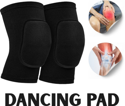 meetanshcollection Dense-Core Knee Pads for Jump-Heavy Routines Knee Support(Black)