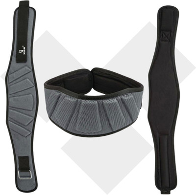 XSAW Gym Belt back Support 6 Inches Wide Power Weight Lifting Back / Lumbar Support Back / Lumbar Support(Grey)