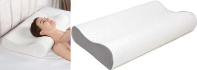 PRATIK MARKETING Memory Foam Alphanumeric Sleeping Pillow Pack of 8(White)