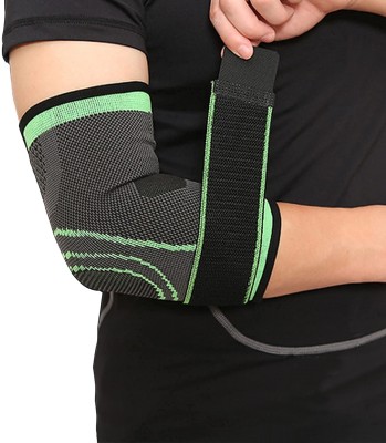 ShopiMoz Elbow Brace Elbow Neoprene Support Protector Brace Compression Recovery Strap Elbow Support(Black)