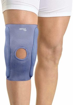 Dyna Hinged Knee Brace Open Patella Knee Support(Grey, Black)