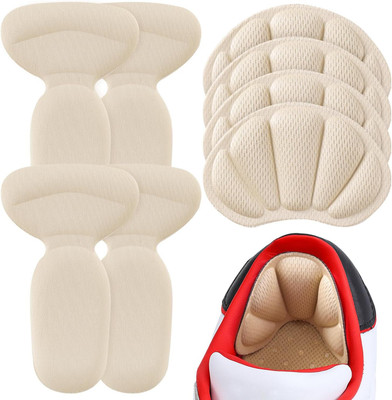 MEBISO M-4 PEIR Heel Cushions Inserts for Loose Shoe, Prevent Heel Slip Grips Liner Heel Support(Beige)