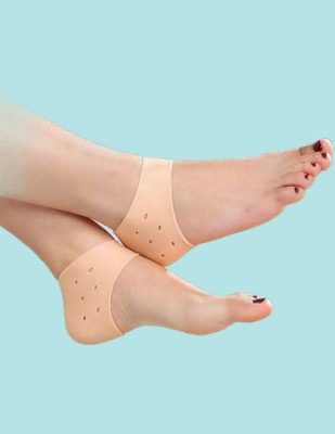 Events Framer A1-Silicone Gel Heel Socks for Swelling and Pain Relief-A46 Heel Support(Beige)