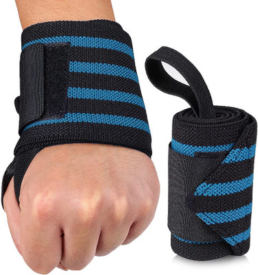 Shopeleven Supporter for Gym, Adjustable Hand Wrap, Strap/Band for WeightLifting Men Women Wrist Support(Blue)