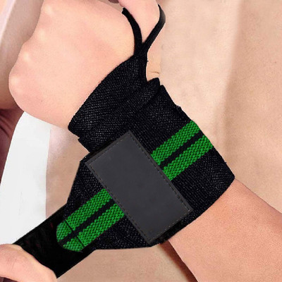 DreamPalace India Weight Lifting Wrist Support (Pack of 2) Wrist Support(Green, Black)