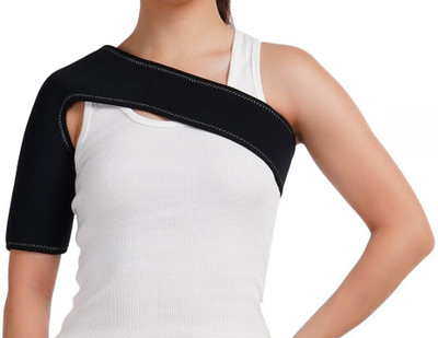 Comfo Smart Shoulder Support (Neoprene) for Arthritis, Injuries, Joint, Arm Pain Relief Shoulder Support(Black)