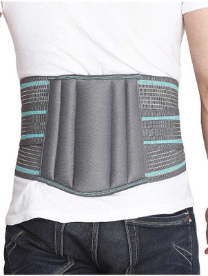 BRIJJ HELTH CARE Lumbo Sacral Back Support Belt (Lumbar Support Belt) with Gel Padding Back / Lumbar Support(Grey)