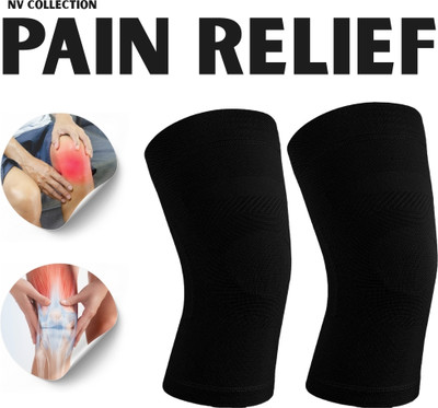 NV COLLECTION Comfort Knee Band for Smooth Joint Activity Knee Support(Black)